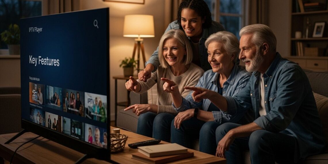 IPTV player features living room